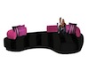 Pink & Black Pose Couch