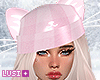 ❄ Cozy Pink Cat Hat