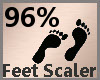 Feet Scale 96% F