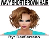 WAVY SHORT BROWN HAIR