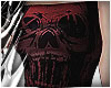 Skull on redflag