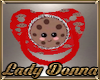 B Red Cookie Pacifier