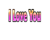sticker - i love you
