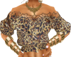 leopard gypsy blouse