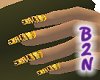 B2N-Smear Gold Nails