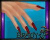 [B]red glam nails