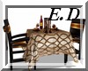 E.D GOLD TABLE ROMANCE