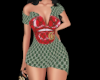 Double G Red Lips Dress