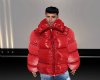 M down jacket red