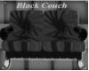 Black vinyl couch