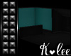 KL| black & teal room