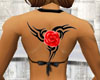 BACK TATTOO ROSE TRIBAL