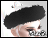 BLACK fuzzy headband