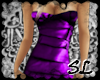 [SL] strapless purple dr