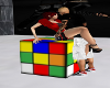 rubik cube kissing pose