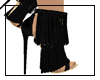 Fringe heels-black