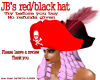 JB's red/black hat