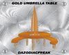 Gold Umbrella Table