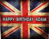 ADAM BIRTHDAY FLAG