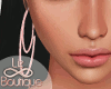 *L* Rose gold 2Hoop