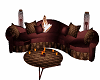 Chocolate winter couch