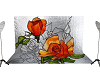 ~B~Orange Rose Bk Drop