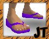 JT Purple flipflops