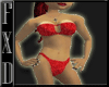 (FXD) Red Sporty Bikini