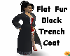 *Trench*Bl Flat Fur Trim