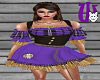 Scarecrow Dress purple