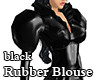 Black Rubber Blouse