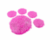 Bright Pink Paw Rug