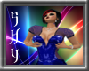 Latex Club Dress Blue