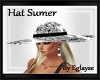 hat summer black white