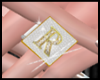 Letter R Wedding Ring