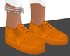 Leather Orange Shoes