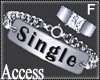 A.Single Silver Bracelet