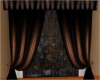 Brown Curtain-Drapes