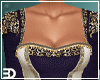 Purple Medieval Fur Gown