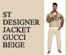 ST DESIGNER JACKET G TAN