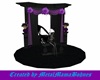 Goth wedding blk n purp