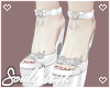 Femboy White Heels