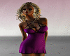 Sexy Purple Silk Slim