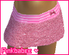 Pink sparkly mini skirt
