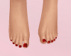 Cute Feet Red Fashion