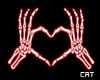 ❥ Love Hand | Neon Red
