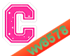 The letter C (Pink)