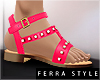 ~F~Summer Sandals Pink