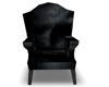 Metal Blk Leather Chair