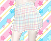 Candy Color Plaid Skirt2